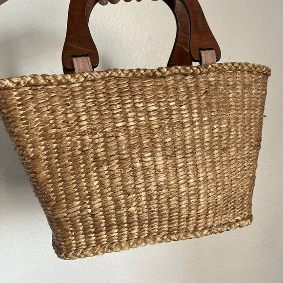St John’s Bay PURSE HANDMADE WOVEN HAND-BAG FAIR ISLE ART PICTURE ZIP POCKT - Picture 10 of 15